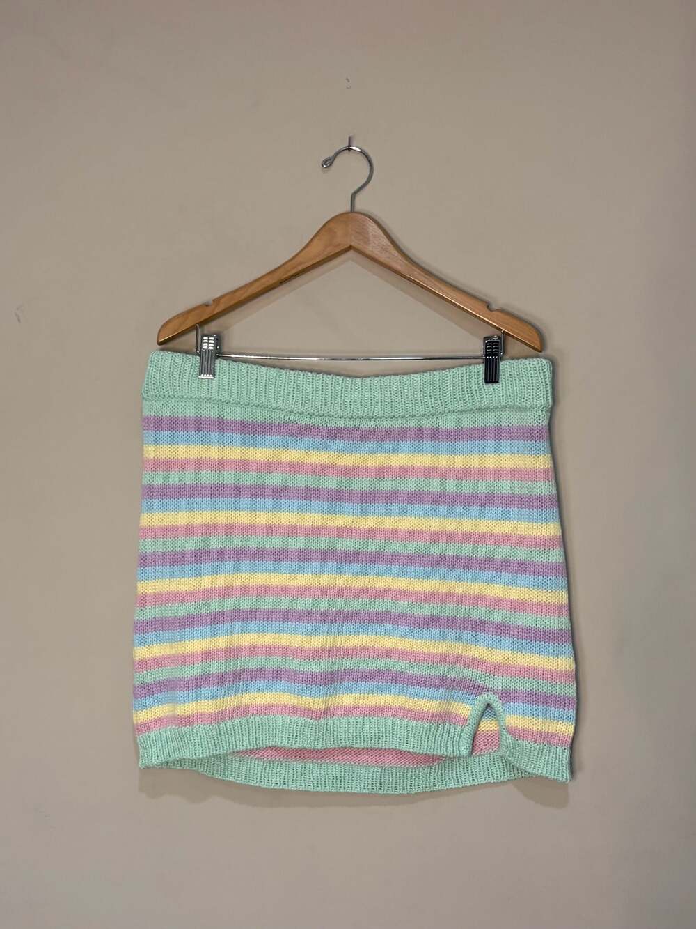 Show Me Your Mumu Nineties Knit Skirt in Pastel Dream Knit